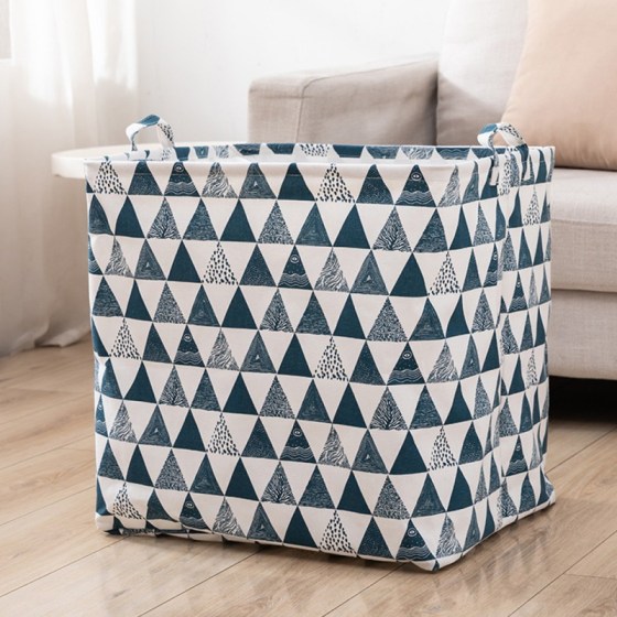 0025083-13185-kalathi-apothikeusis-me-kordoni-cotton-canvas-blue-triangle