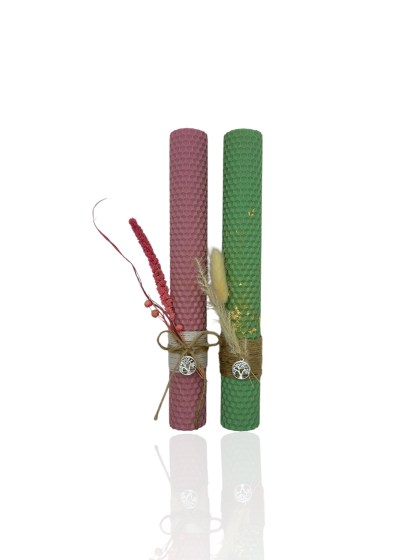 0026166-22040-set-lampades-apo-100-fusiko-keri-melissas-25-cm-roz-menta